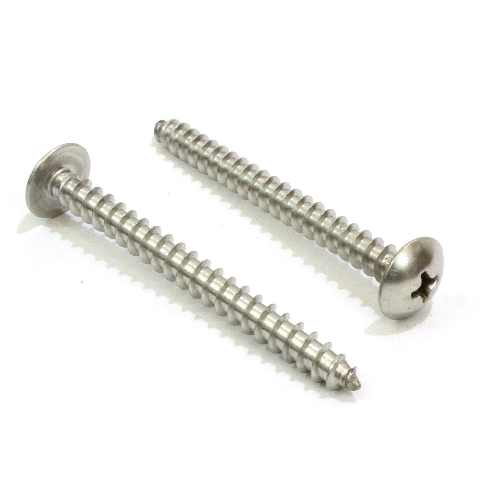 #4 X 1/2" Stainless Truss Head Phillips Wood Screw (100pc) 18-8 (304) Stainless Steel Screws by Bolt Dropper, ssd Screws