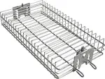  only fire 6042 Chrome Plating Steel Flat Grill Rotisserie Basket for Most Gr...