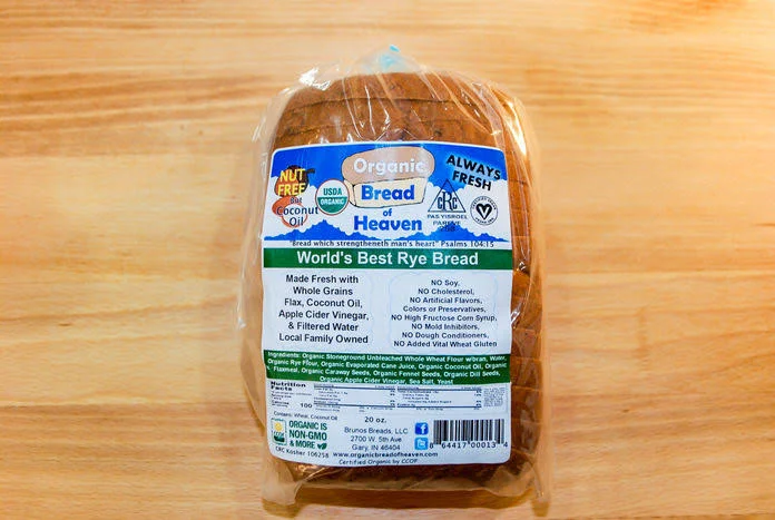 Organic Bread of Heaven 100% Stoneground Whole Wheat Bread USDA Organic