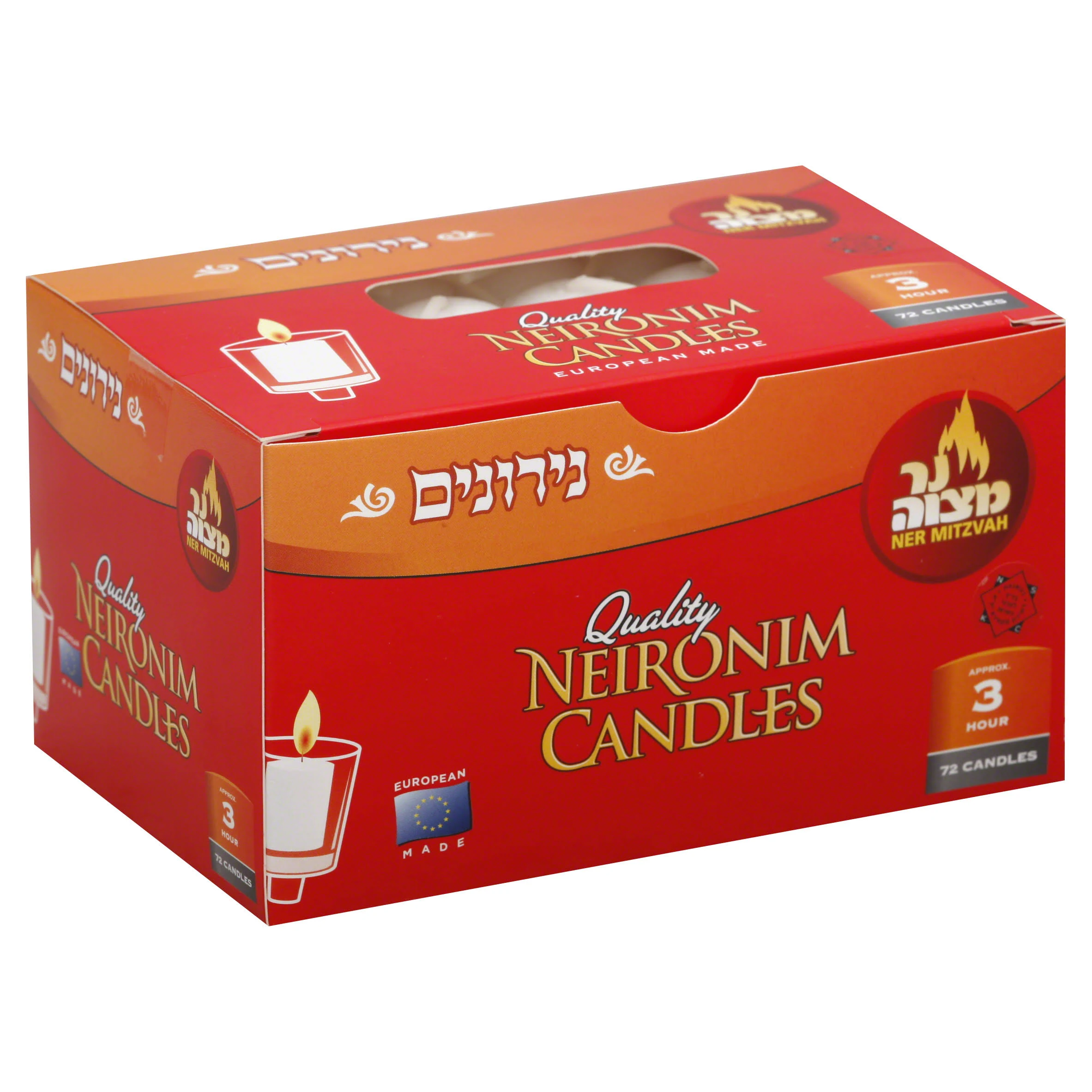 Ner Mitzvah Candles, Neironim - 72 candles