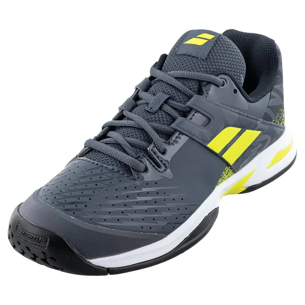 Babolat Junior Propulse All Court Tennis Shoe (Grey/Aero)