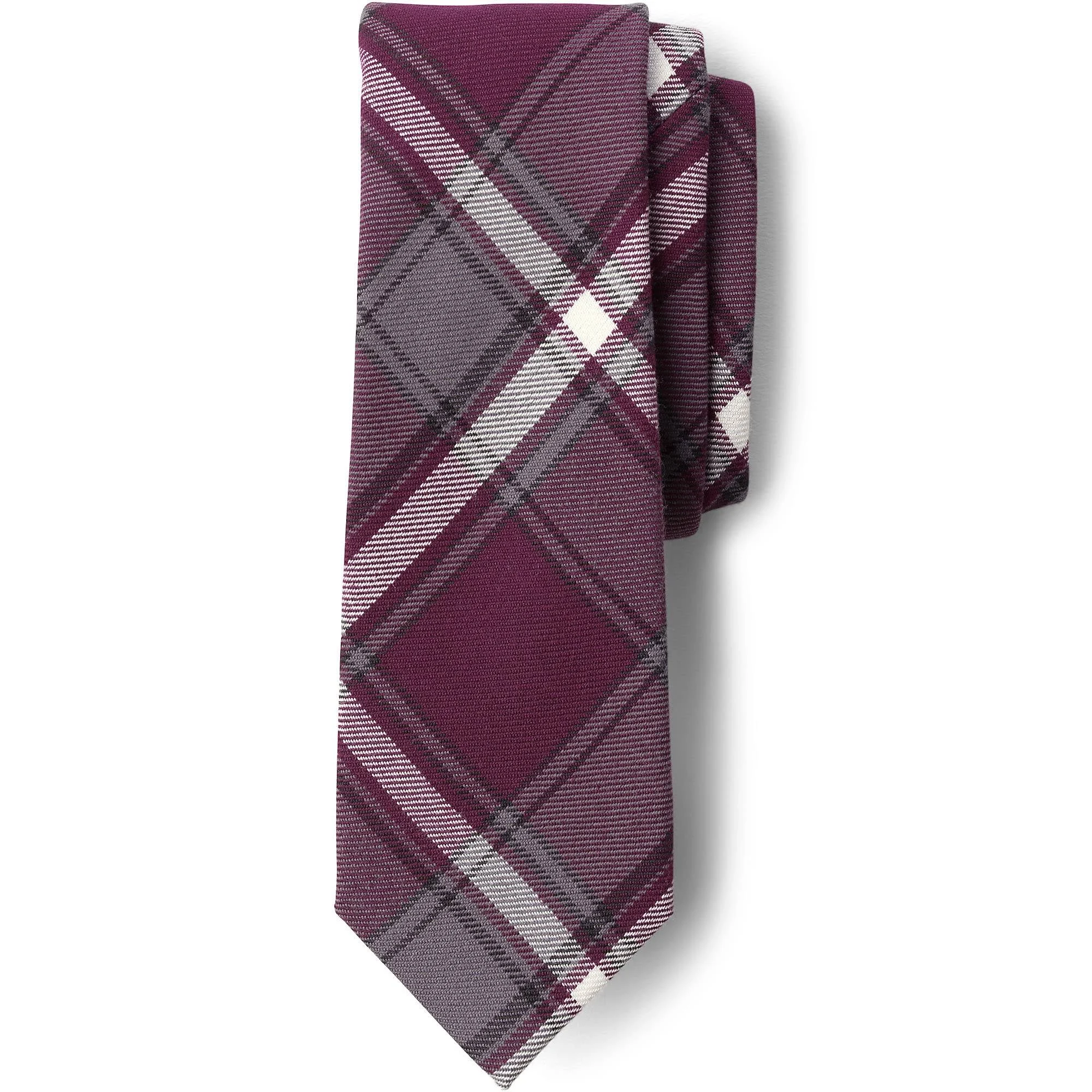 Lands' End Adult Plaid Tie