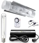 iPower 60W HPS Digital Dimmable Ballast Grow Light System Kit Tube Reflector Set