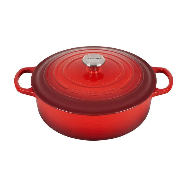 Le Creuset Signature 6.75 Quart Round Wide Dutch Oven | Peche