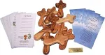 Holy Land Market Small Olive Wood Pocket / Holding Crosses with Certificates (2.75 Inches), Size: 10 ct, White