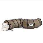 SunGrow Collapsible Tunnel for Ferret 47.2" x 9.8" Lightweight Polyester with Steel Frame Tube,Includes Carrying Case