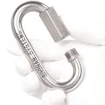 SHONAN 4.16 Inch Chain Quick Link Heavy Duty Large Carabiner 316 Stainless Steel Marine Grade Quick Link Connector, Corrosion Resistant Chain Connector, 2517 Lbs Capacity, 1 Pc