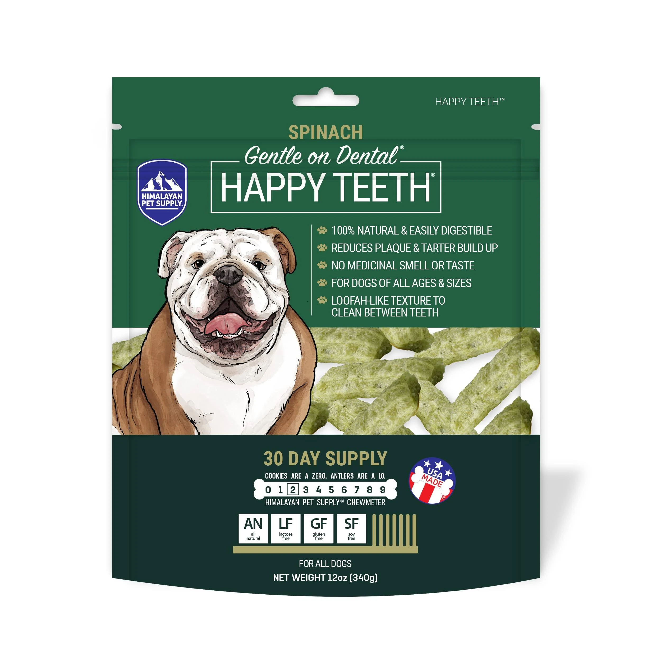 Himalayan Dog 30 Day Dental Spinach 12oz,