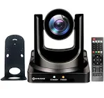 AVKANS PTZ Camera 20X HDMI PTZ Camera with IP Live Streaming for Church Worship Live Events PoE Support 3ch-HDMI SDI USB