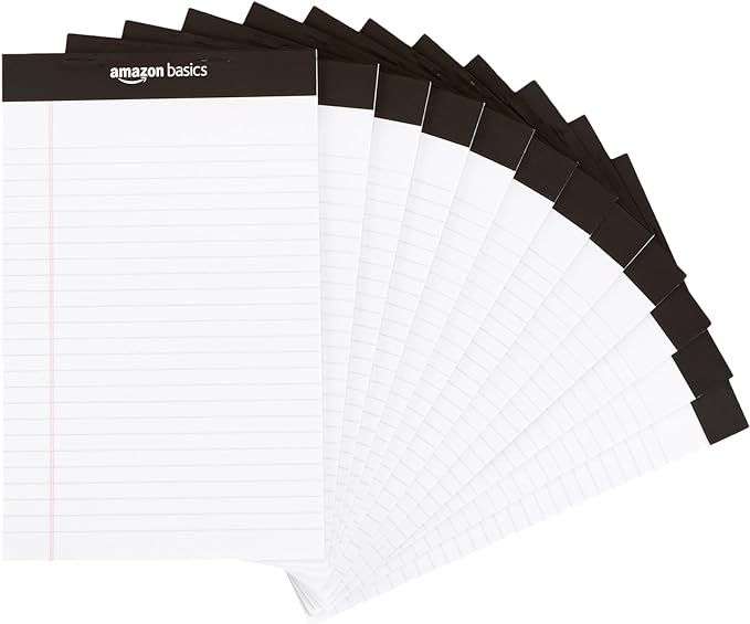 AmazonBasics Narrow Ruled Writing Pad