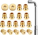 WADEO Natural Gas Orifices Nozzle Conversion Kit, DIY Burner Parts Brass Jet Nozzles for Propane to Natural Gas, Compatible with Blackstone 28 Inch and 36 Inch Griddles, Rangetop Combo, Tailgater