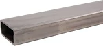 Small Parts Unpolished (Mill) 1008-1010 Steel Rectangular Tube, 2" Height x 3" Width, 0.083" Wall Thickness, 4' Length