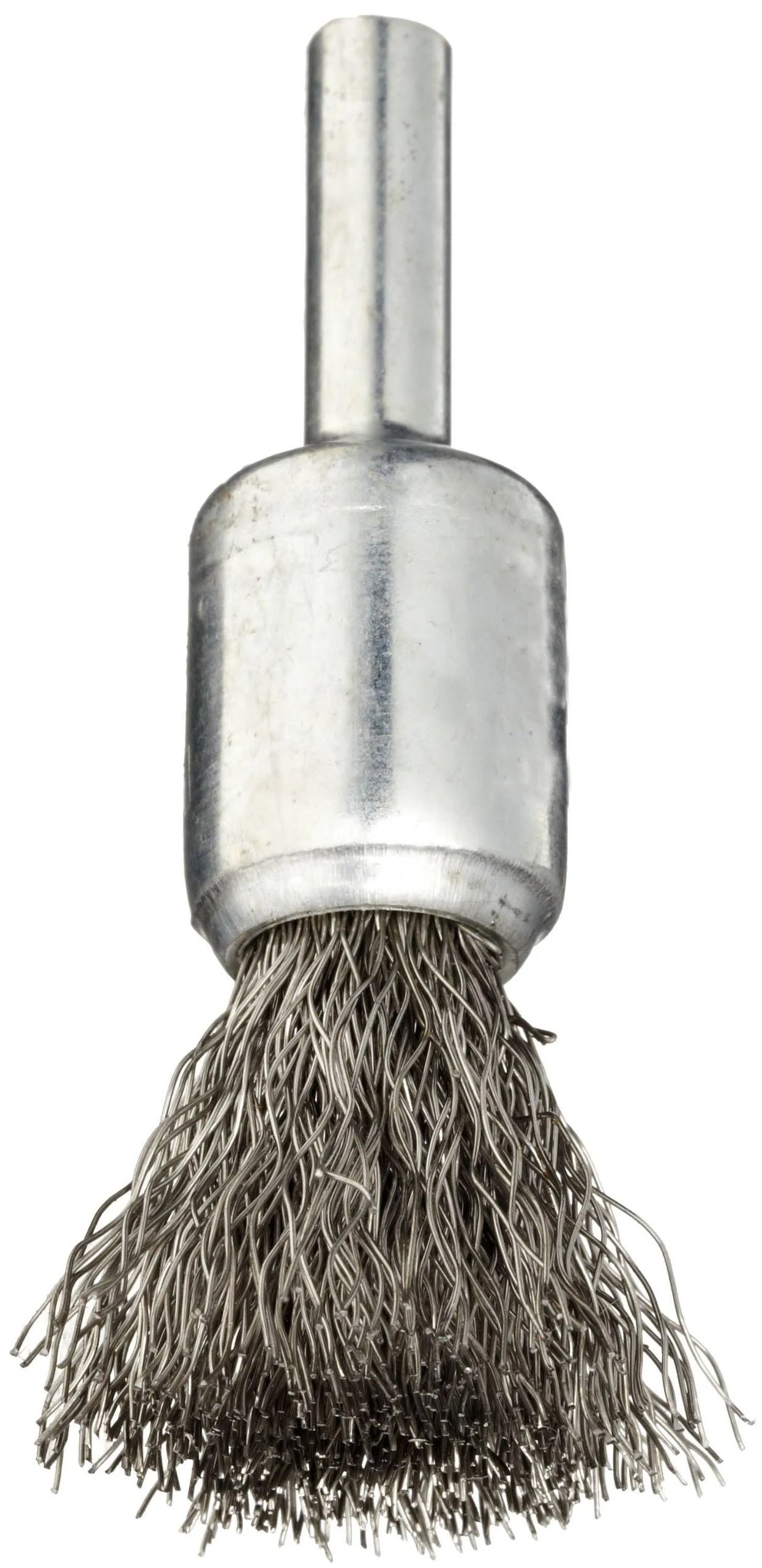 Weiler 10014 1/2" Crimped Wire End Brush, .0104" Stainless Steel Fill, Made in the USA