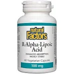 Natural Factors R-Alpha-Lipoic-Acid 100mg 60 capsules