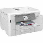 Brother MFC-J4535DW INKvestment Tank All-in-One Wireless Color Inkjet Printer - Print Copy Scan Fax - 20 ppm, 20-sheet ADF, 2.7" Touchscreen Display, 4800 x 1200 dpi, 8.5" x 14", Auto 2-sided Printing