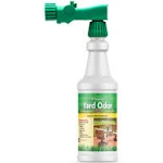 NaturVet – Yard Odor Eliminator Plus Citronella Spray – Eliminate Stool and Urine Odors from Lawn and Yard – Designed for Use on Grass, Patios, Gravel, Concrete & More – 64oz Refill (No Hose Nozzle)