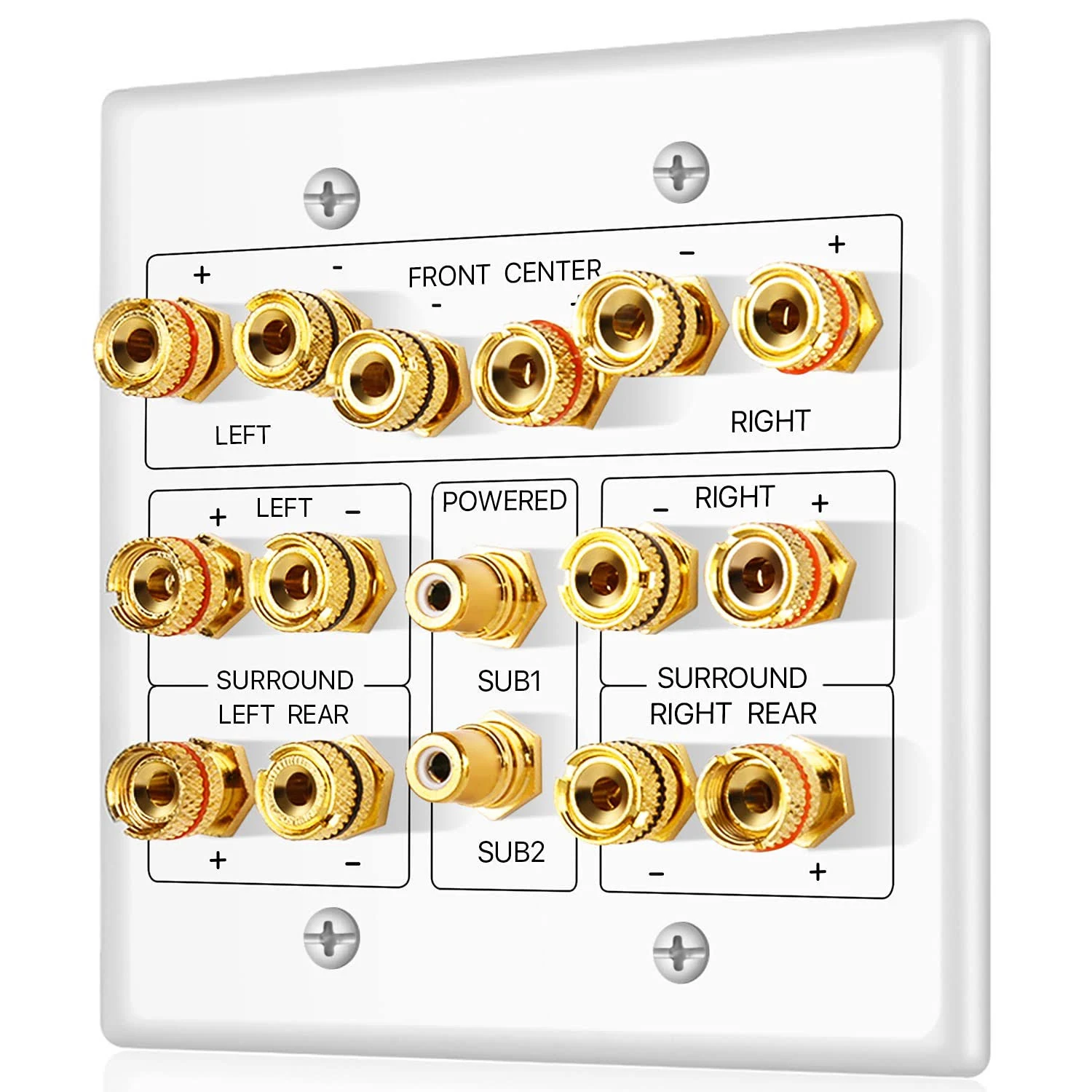 TNP Home Theater Speaker Wall Plate Outlet