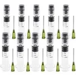 Kopperko 10 Pack Borosilicate Glass Luer Lock Syringes - Non Medical