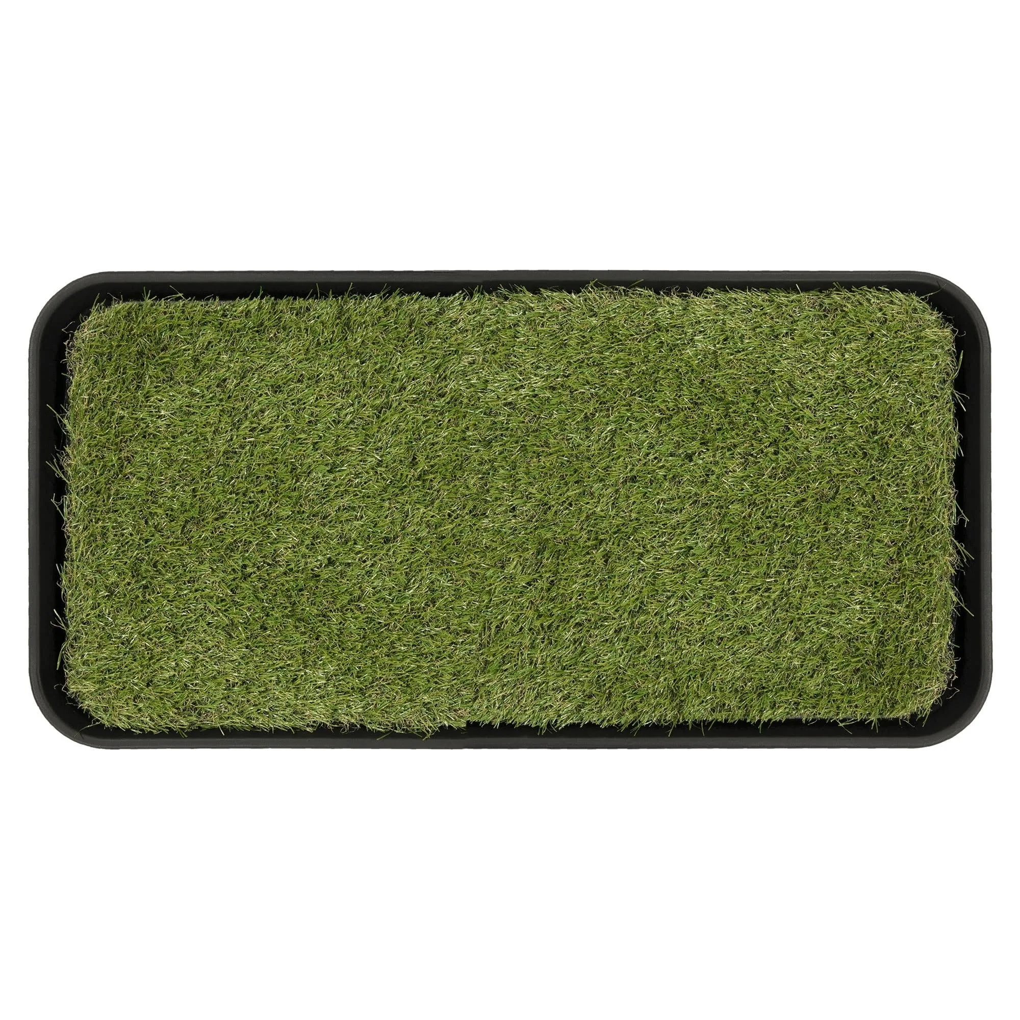 Ottomanson Indoor/Outdoor Grass Pee Pad Potty Pet Training Tray