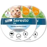 Seresto Cat Vet-Recommended Flea & Tick Treatment & Prevention Collar for Cats, 8 Months Protection | (Pack of 2)