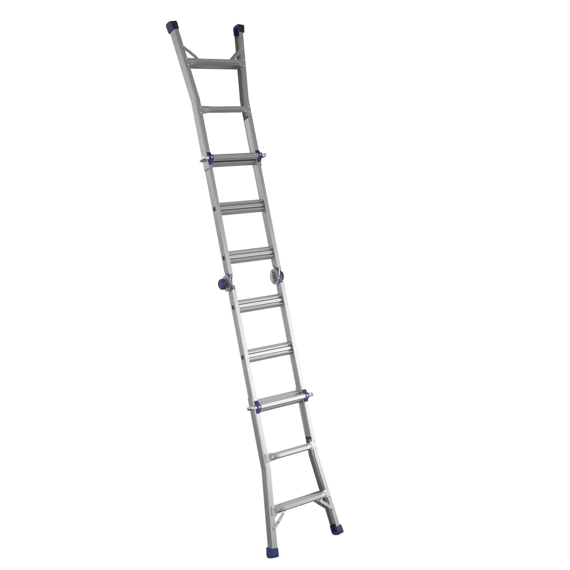 Cosco Multi-Position Ladder 300 lbs. Load Capacity 14&#039; Reach Height Aluminum