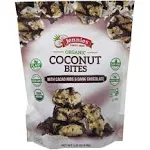 Jennies Organic Coconut Bites with Cacao Nibs and Dark Chocolate, 5.25oz | Gluten Free | Peanut Free | Dairy Free | Non GMO