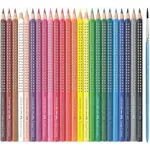 Faber-Castell GRIP Watercolor EcoPencils Set of 24 - Assorted Colors