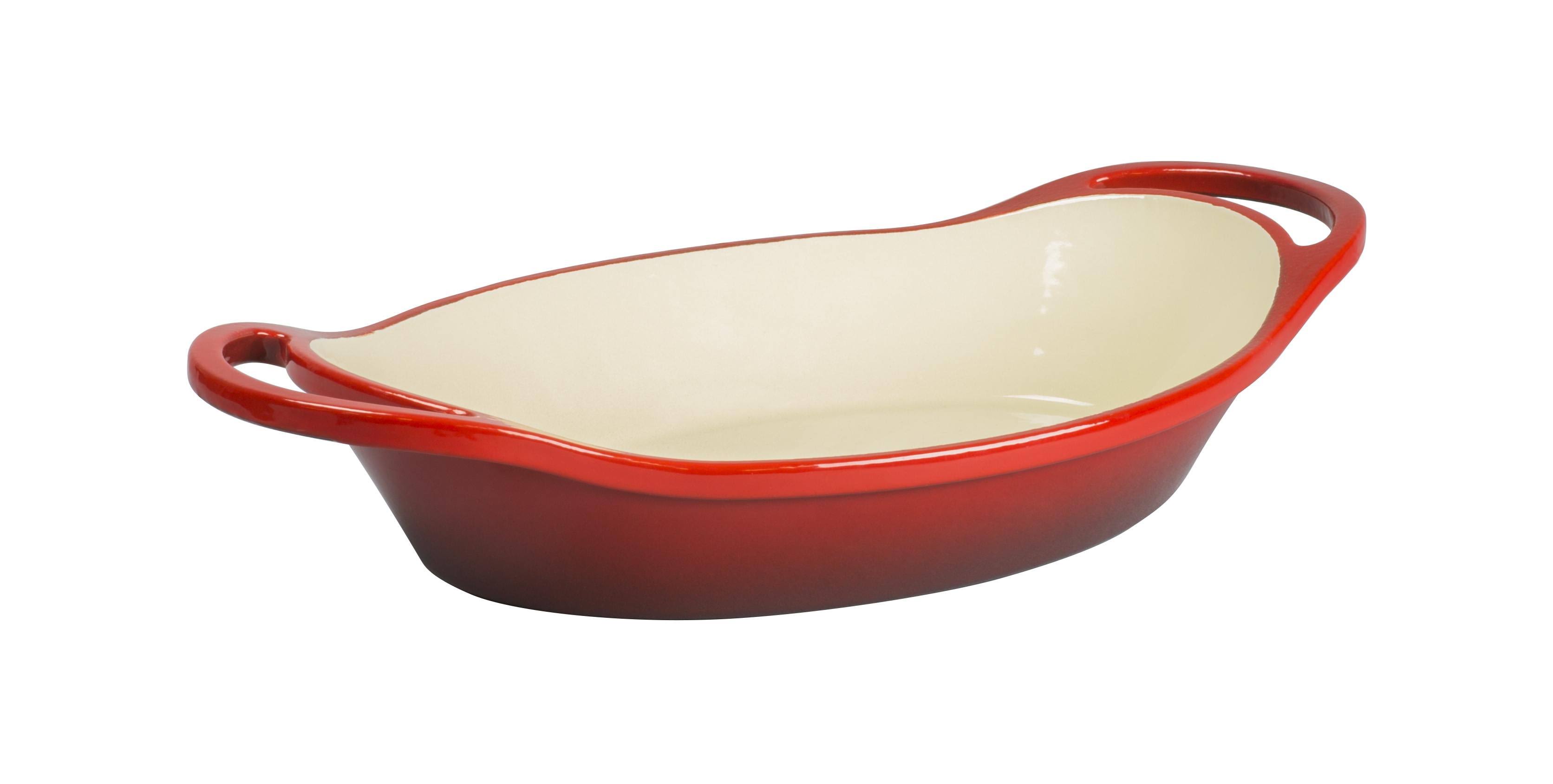 Lodge Cast Iron 2 Quart Enameled Oval Casserole