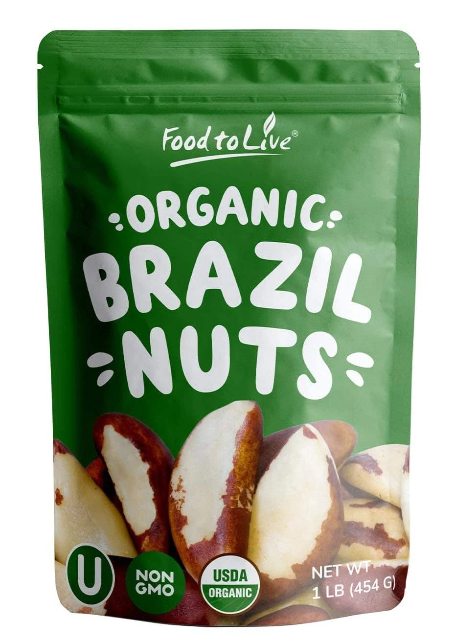 Organic Dry Roasted Brazil Nuts with Himalayan Salt, X Pounds – Non-GM