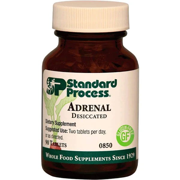 Standard Process Adrenal (Desiccated) 90 Tablets