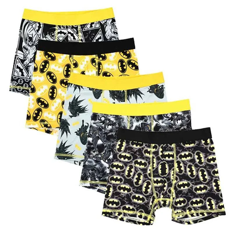 DC Comics Batman Boxers Bat Logo 5pk Boys Underwear Boxer Shorts