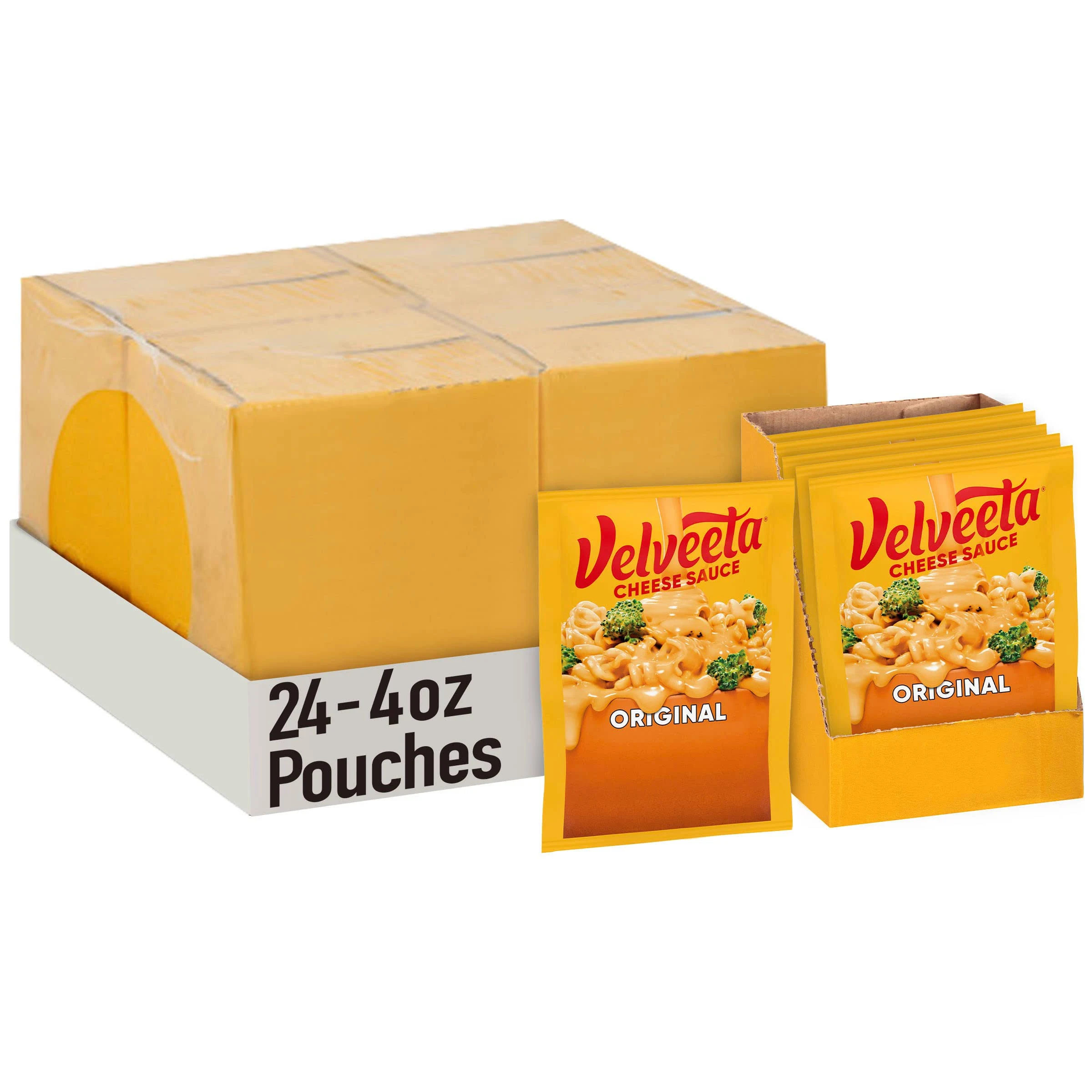 Velveeta Cheese Sauce, Original - 3 pack, 4 oz pouches