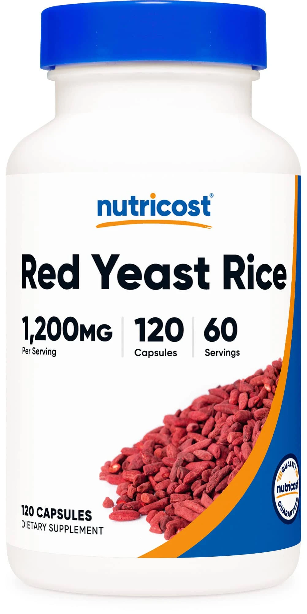 Nutricost Red Yeast Rice 1200mg, 120 Capsules - 60 Serv, Veggie Caps, Non-GMO ...