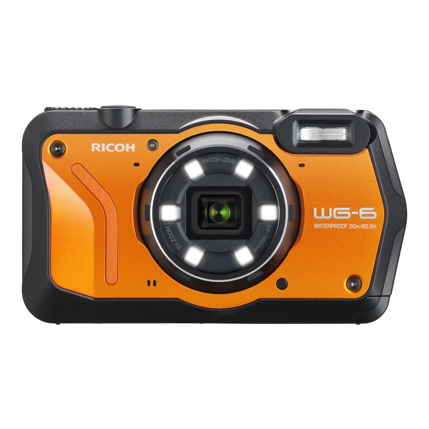 Ricoh WG-6 Digital Camera (Orange)