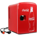 Coca-Cola 6 Can Mini Fridge 4L Mini Electric Cooler 12V Car Cooler Portable