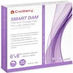 Cranberry USA Cranberry CR8366 Smart Dam Non-Latex Powder-Free, Spearmint Scented, Medium Gauge, 6x6, Lavender (Pack of 15)