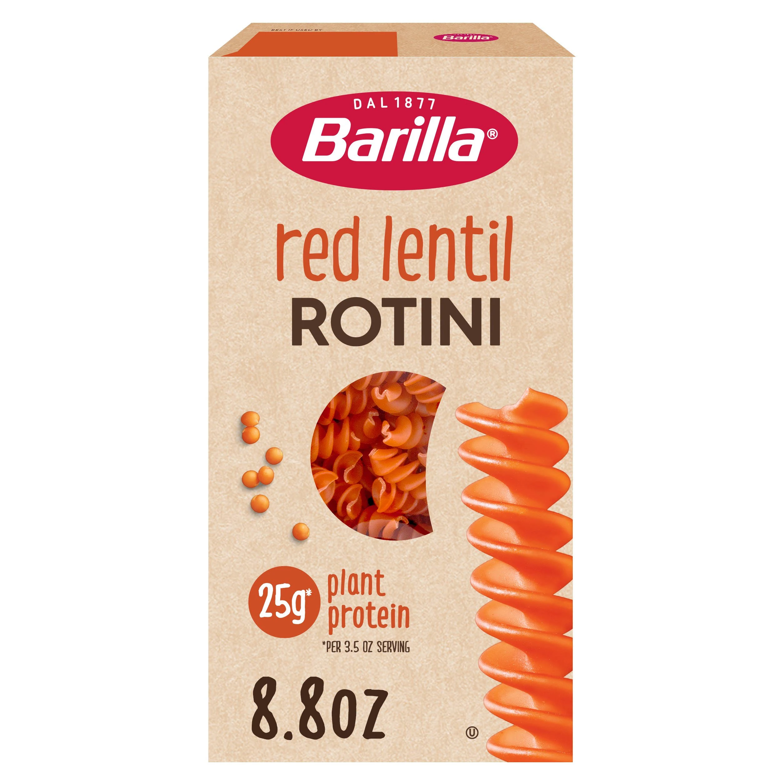 Barilla Red Lentil Rotini Pasta - 8.8 oz box