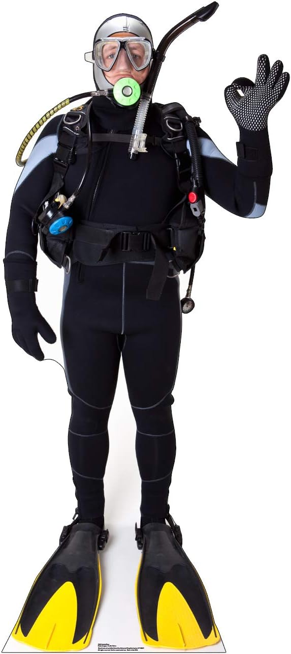 Advanced Graphics 73 x 32 in. Scuba Diver Cardboard Standup