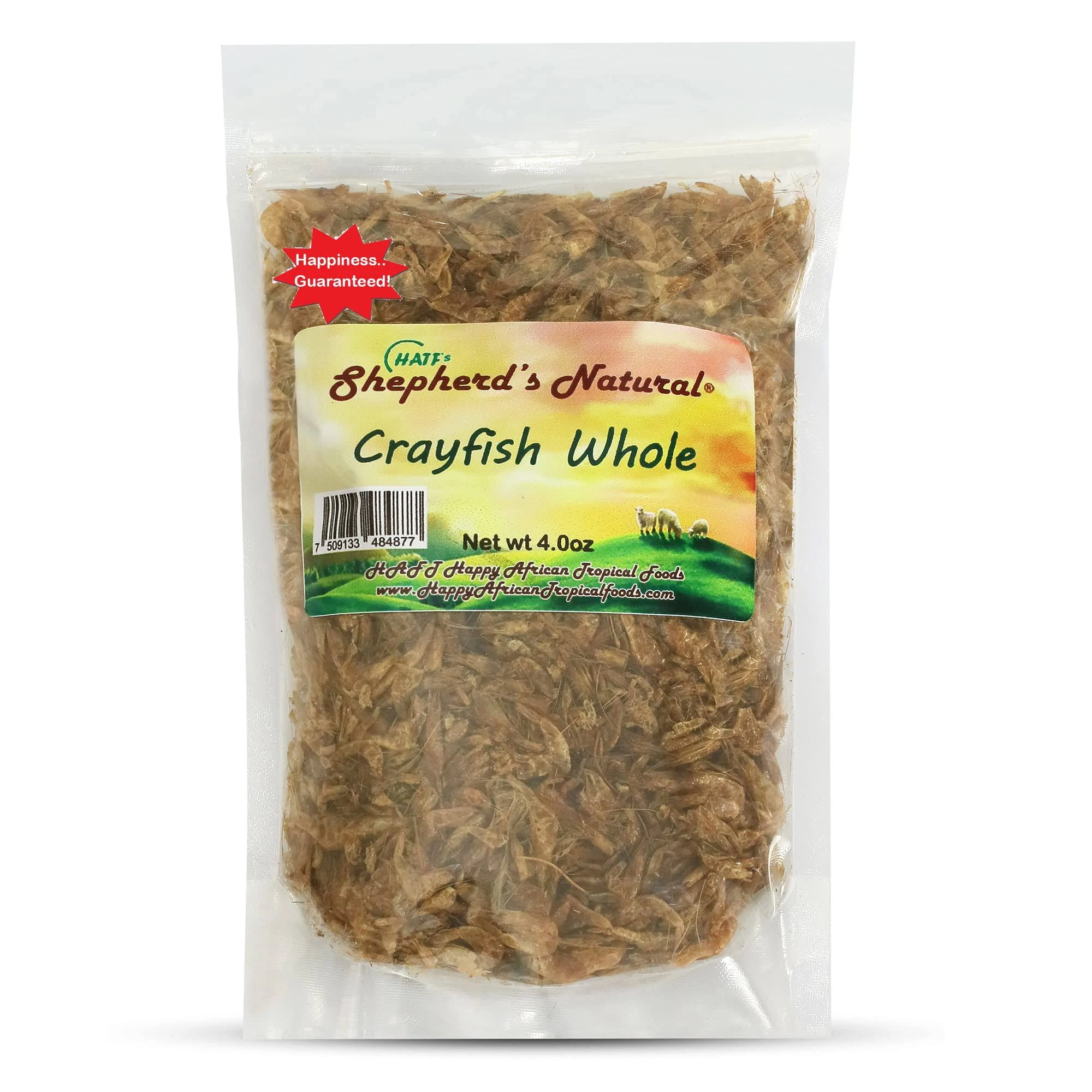 Crayfish. Dried, Whole. 4 oz by HATF's Shepherd's Natural