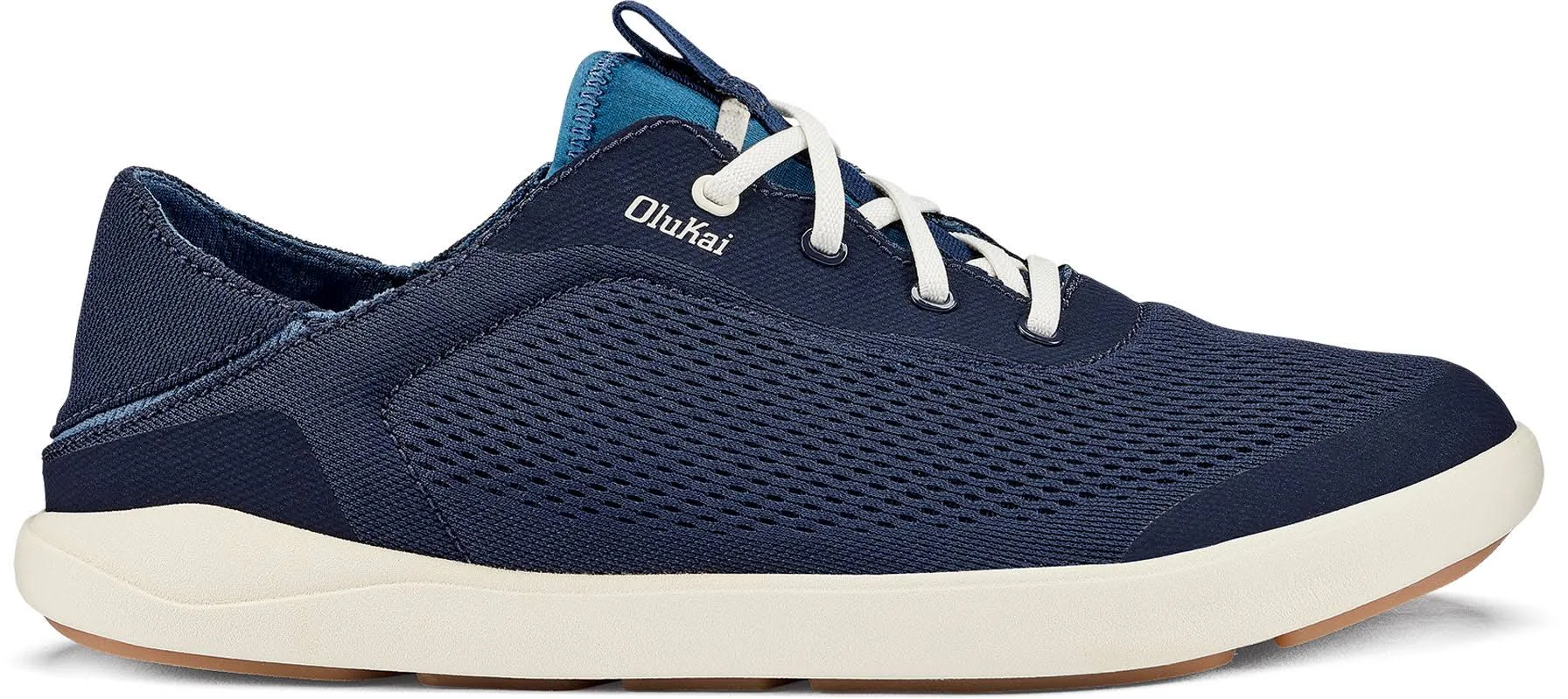 OLUKAI Moku Pae Men's Boat Shoes, No Tie Laces & Stretch Construction, Lightweight & Breathable Mesh, Comfort Fit & Wet Grip Rubber Soles