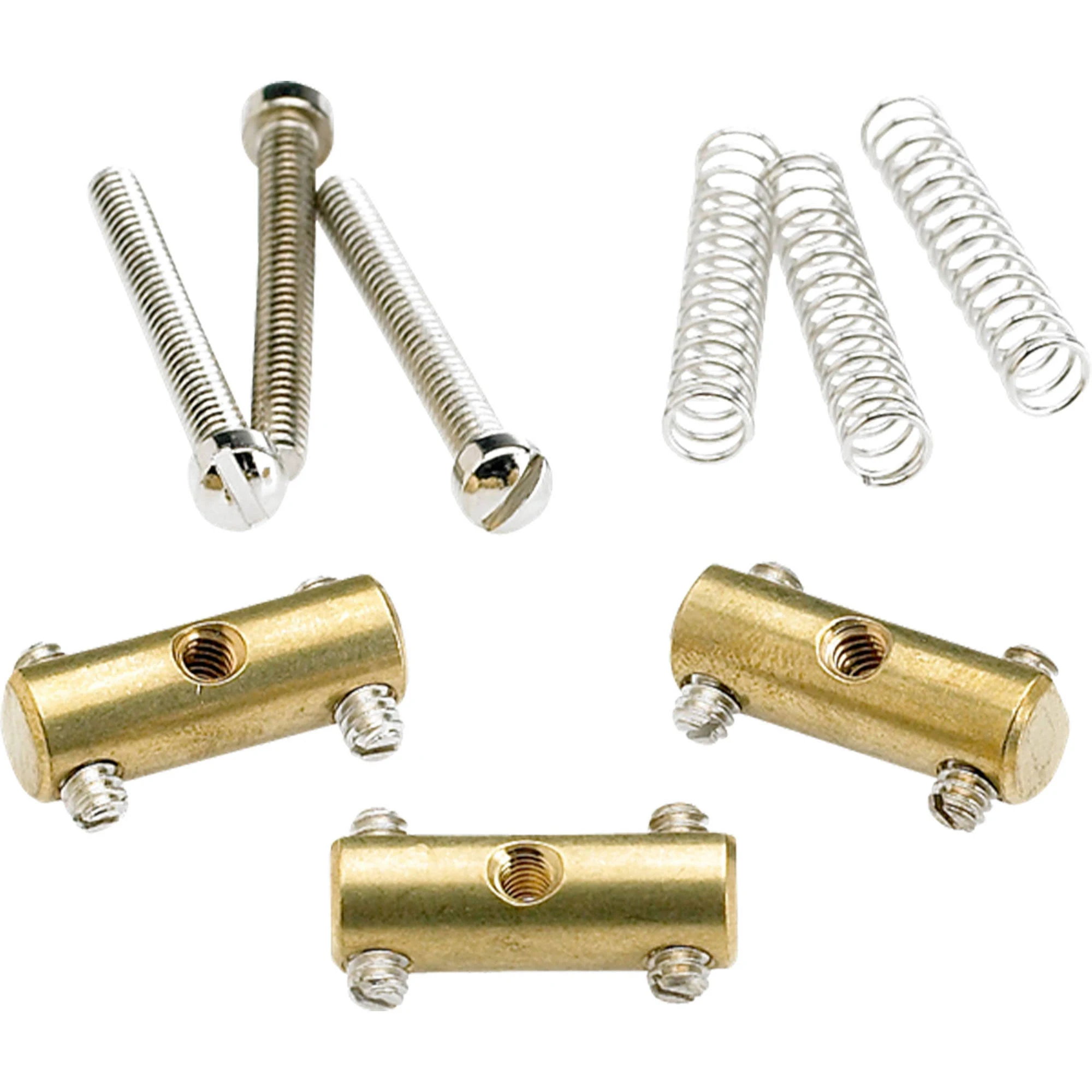 Fender Pure Vintage &#039;52 Telecaster Saddle Kit, Brass (3)