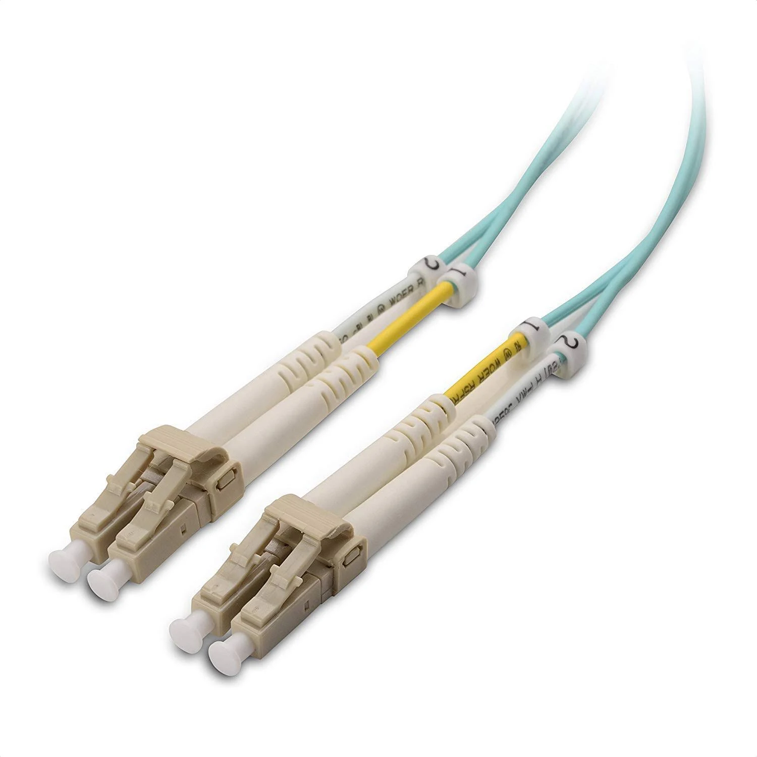 Cable Matters OFNP Plenum Multimode Duplex OM3 Fiber Cable 9.8 Feet / 3m (40Gb 10Gb, LC to LC, 50/125 Fiber Optic Cable, Fiber Patch Cable)