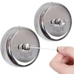 2 Pcs Retractable Clothesline 304 Stainless Steel Durable with Heavy Duty Adjustable Rope Shower Clothes Line for Outdoor and Indoor