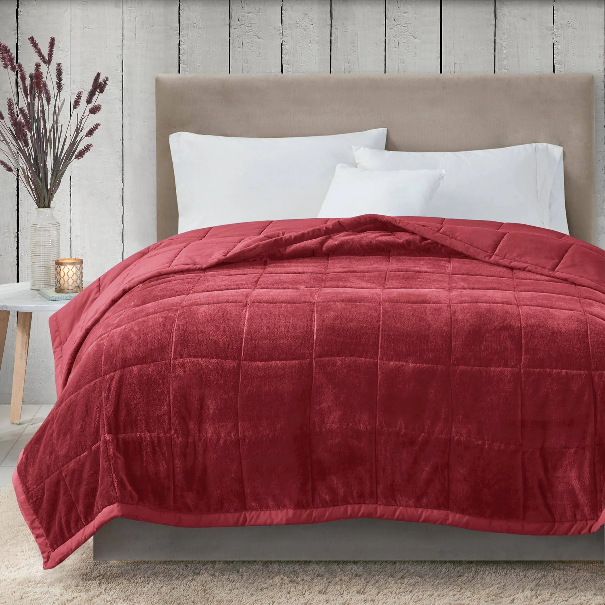 Coleman Reversible HeiQ Smart Temperature Down Alternative Blanket - Burgundy - Madison Park