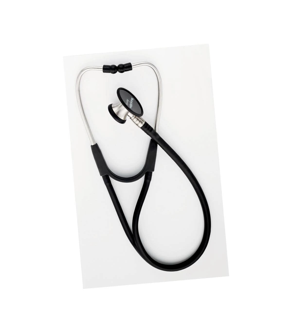 Cardiology Stethoscope Harvey™ Elite® Black 1-Tube 17 Inch Tube Double-Sided Chestpiece