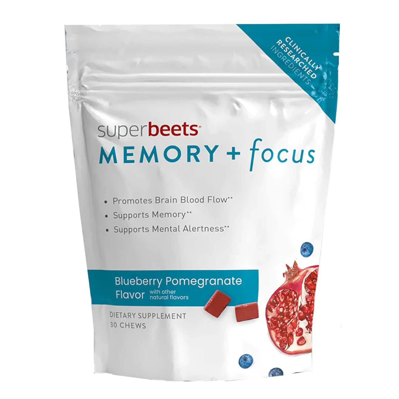 SuperBeets Memory + Focus 30 Chews