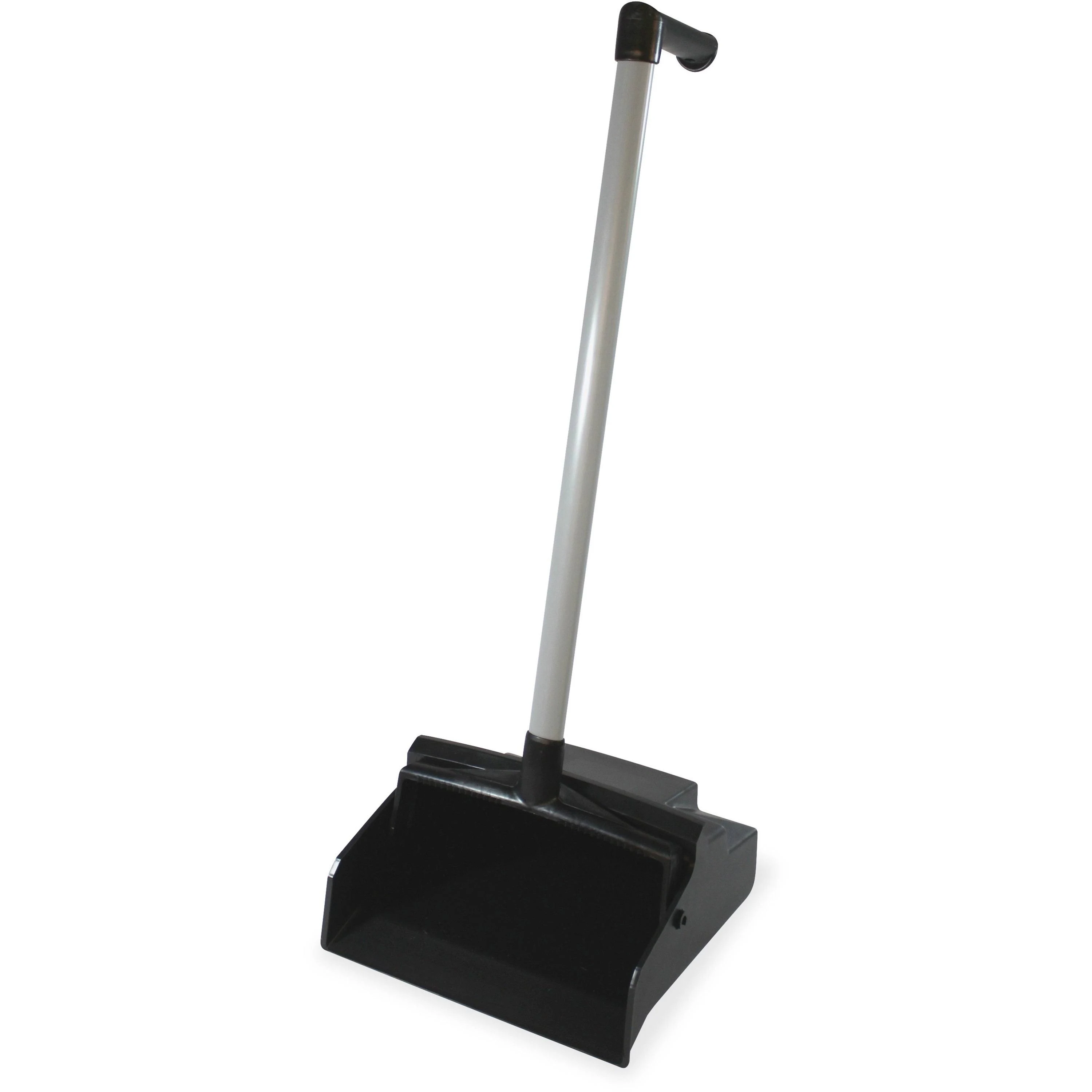 Impact LobbyMaster Plastic Lobby Dustpan, 12" Wide, 32" high, Black Pan/White Handle