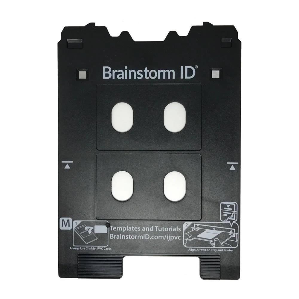 Inkjet PVC Card Tray for Canon PIXMA TS82xx, TS83xx, and TS95xx Series Printers (Canon MP/Multi-Purpose Tray Printers) by Brainstorm ID