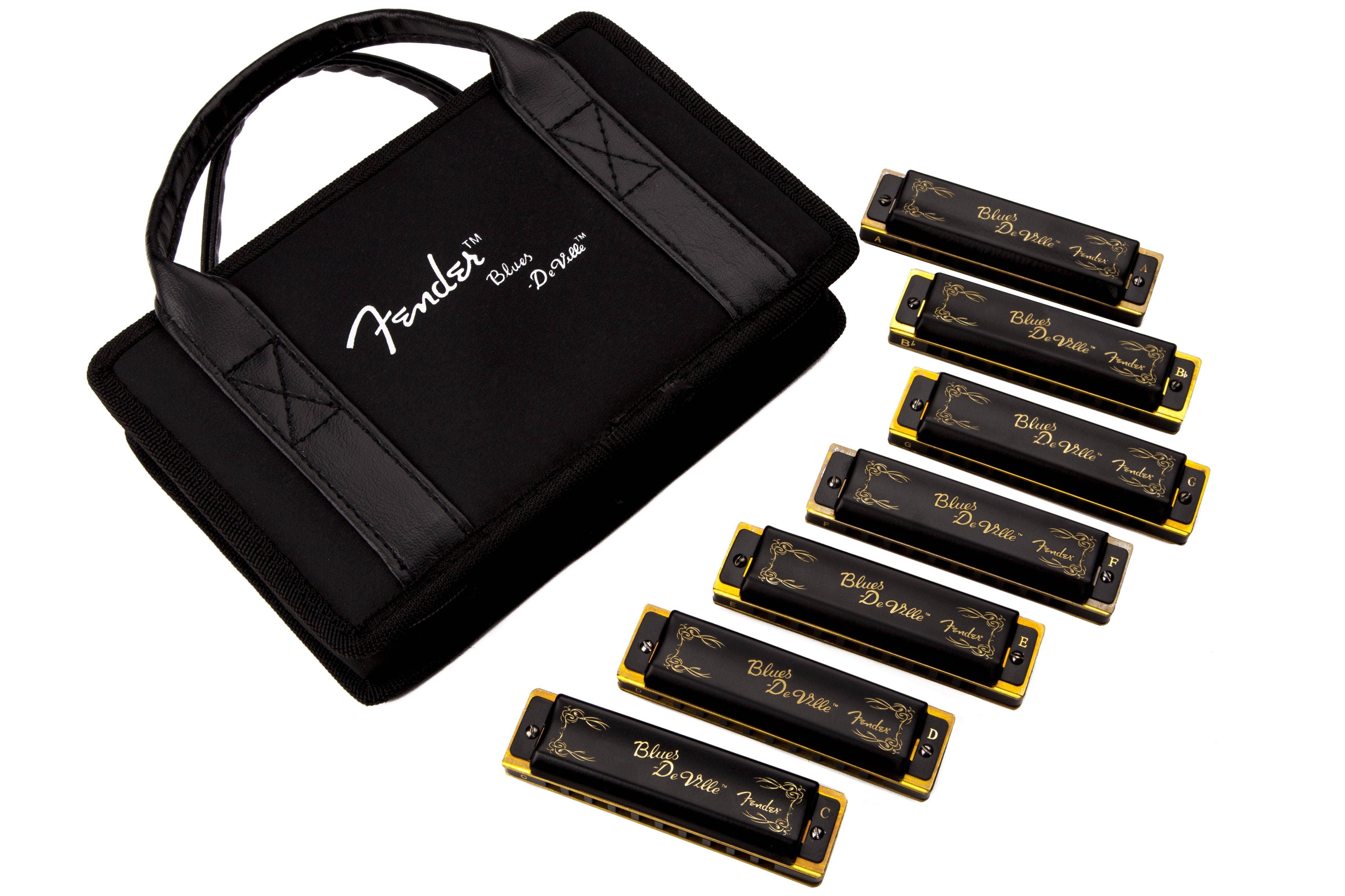 Fender Blues Deville Harmonica Set (7-Pack with Case, Keys of C, G, A, D, F, E and Bb) | Guitar Center