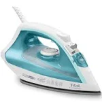 T-fal, Iron, Ecomaster Steam Iron for Clothes, Ceramic Soleplate, Eco-Friendly with Steam Trigger, 1400 Watts, Anti-Drip, Ironing, Programmable Steaming, Blue Clothes Iron, FV1742U0